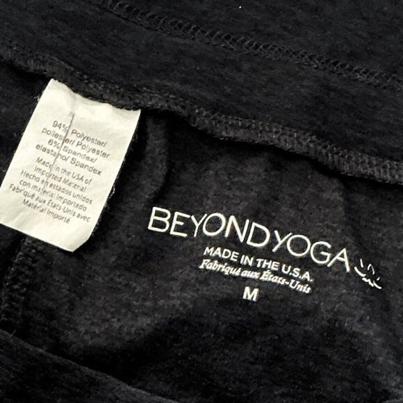 BEYOND YOGA FOLD OVER WAIST LEGGINGS LOUNGEWEAR ACTIVEWEAR YOGA PANTS GUC - Picture 14 of 16